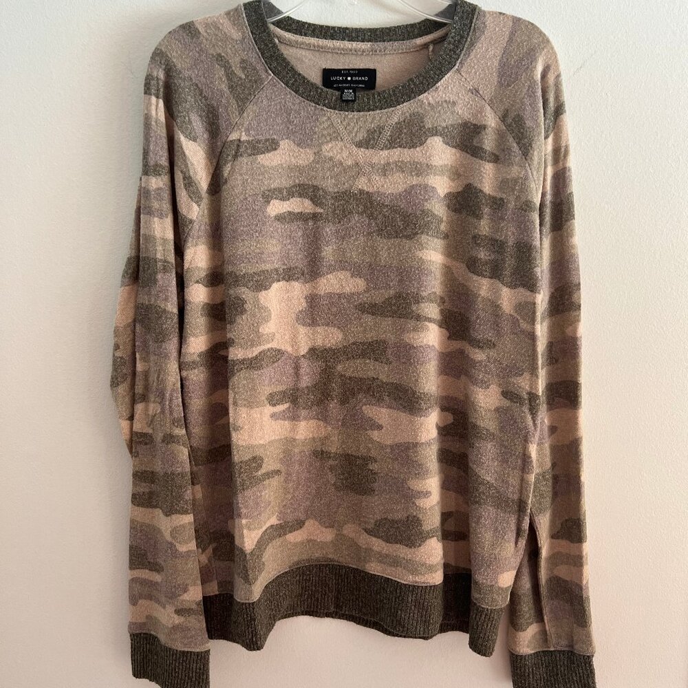 Lucky Brand Camo Sweater